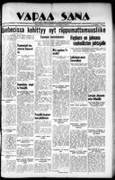 Vapaa Sana, September 02, 1936