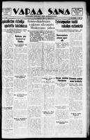 Vapaa Sana, March 09, 1938