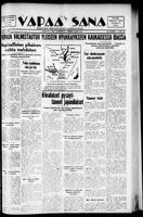 Vapaa Sana, August 10, 1938