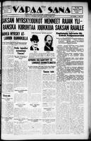 Vapaa Sana, September 24, 1938