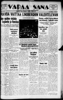 Vapaa Sana, October 12, 1938