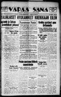 Vapaa Sana, October 29, 1940