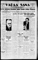 Vapaa Sana, March 05, 1938