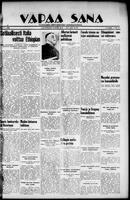 Vapaa Sana, January 25, 1936