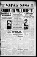 Vapaa Sana, January 07, 1941