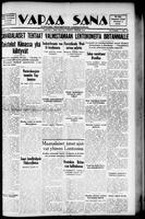 Vapaa Sana, May 18, 1938