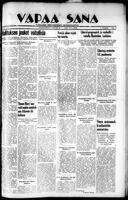 Vapaa Sana, July 28, 1936