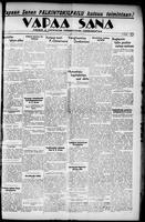 Vapaa Sana, October 12, 1933