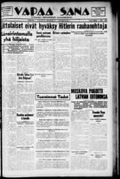 Vapaa Sana, October 07, 1939