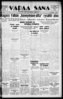 Vapaa Sana, January 29, 1938
