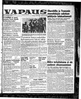 Vapaus, January 5, 1952