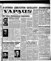 Vapaus, October 8, 1957