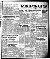 Vapaus, November 23, 1957