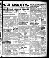 Vapaus, June 26, 1951