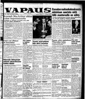 Vapaus, March 27, 1951