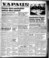 Vapaus, January 16, 1951