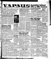 Vapaus, January 22, 1953
