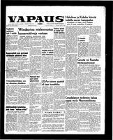 Vapaus, March 8, 1958