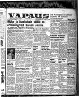 Vapaus, November 25, 1952