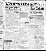 Vapaus, July 13, 1954
