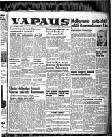 Vapaus, November 15, 1952