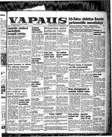 Vapaus, September 13, 1952