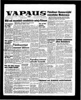 Vapaus, March 25, 1958