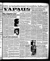 Vapaus, July 23, 1957