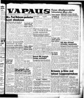 Vapaus, July 9, 1953