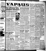 Vapaus, October 30, 1954