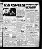 Vapaus, October 8, 1953