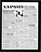 Vapaus, October 25, 1958
