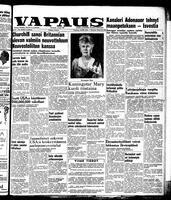 Vapaus, March 26, 1953