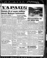 Vapaus, January 22, 1952