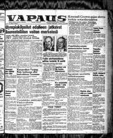 Vapaus, July 26, 1952