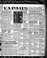 Vapaus, August 9, 1952