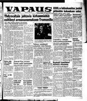 Vapaus, January 17, 1953