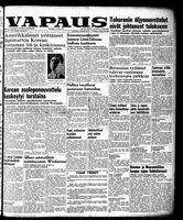 Vapaus, August 25, 1951