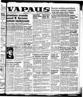 Vapaus, May 7, 1953