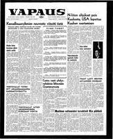 Vapaus, October 30, 1962