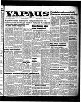 Vapaus, October 25, 1956