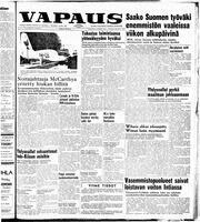 Vapaus, March 6, 1954