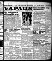 Vapaus, September 25, 1951