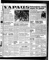 Vapaus, October 31, 1950