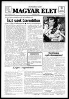 Magyar Elet, November 01, 1986