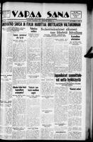 Vapaa Sana, July 13, 1938