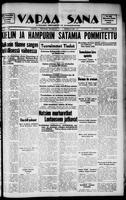 Vapaa Sana, October 17, 1940
