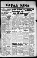 Vapaa Sana, November 10, 1937