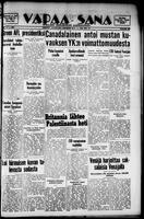 Vapaa Sana, October 18, 1947