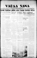 Vapaa Sana, August 29, 1936